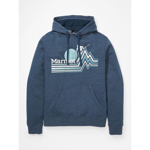 Marmot Piste Clothes - Mens Hoodies Dark Blue CA2174083 Canada